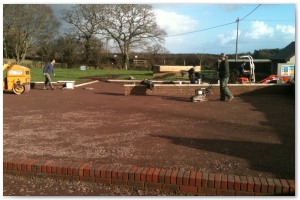 Car park preparation and installation by Lyndhurst Landscaping and Maintenance
