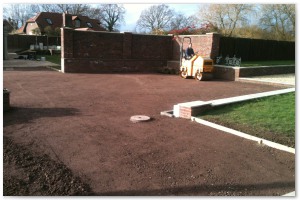 Car park preparation and installation by Lyndhurst Landscaping and Maintenance