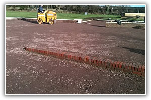 Car park preparation and installation by Lyndhurst Landscaping and Maintenance