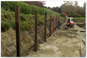 Menage area clearance, landscaping and tennis court installation by Lyndhurst Landscaping and Maintenance