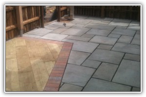 Patio, decking and artificial grass installation, New Forest
