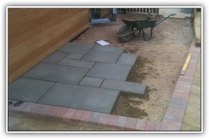 Patio, decking and artificial grass installation, New Forest