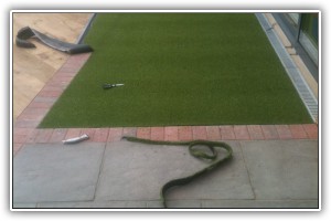 Patio, decking and artificial grass installation, New Forest