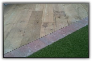 Patio, decking and artificial grass installation, New Forest