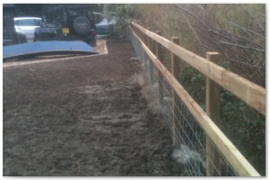 Dock refurbishment works, clearing the old dock of silt and buildup, reinforcing embankments and landscaping surrounding land.