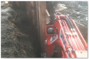 Dock refurbishment works, clearing the old dock of silt and buildup, reinforcing embankments and landscaping surrounding land.